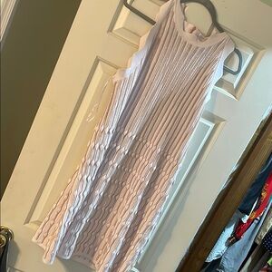 Elegant Pink Sleeveless Dress